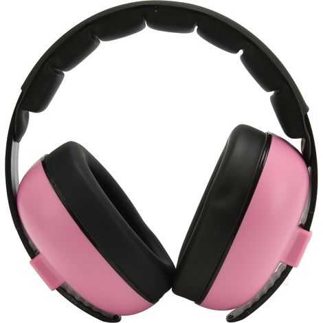 Casque antibruit enfant rose, protection auditive bébé léger, serre-tête réglable, réduction du bruit, coquilles insonorisées, confortable, idéal voyage, 1 pièce (1/5)