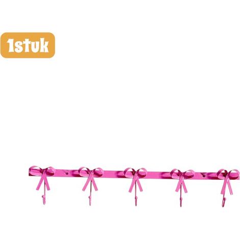 - Crochets - Arc en fer forgé - Crochet mural - Design Vintage - Crochet décoratif - Espace de rangement pour manteaux, chapeaux et clés - Accessoire mural multifonctionnel - Rose (1/5)