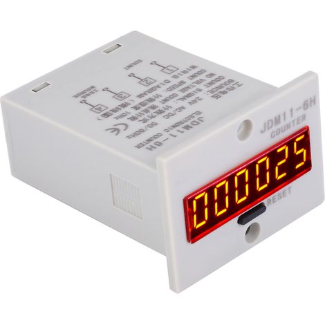 JDM11-6H Spannungszähler ohne Spannung, 6-stellige elektronische LED-Digitalanzeige, Zählerrelais, AC 220 V (1/5)