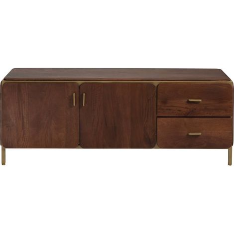 Meuble TV en bois de manguier Lisette (1/5)