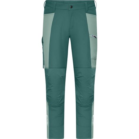 James & Nicholson Bundhose 4-Wege-Stretch JN1884 Gr. 42 industrial-green/foggy-green