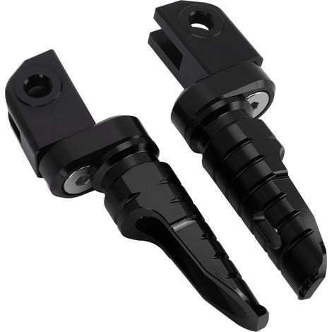 2 repose-pieds avant de moto en alliage d'aluminium CNC, remplacement pour Aprilia RS660 RSV4 Tuono 660 V4 1100, noir (1/5)