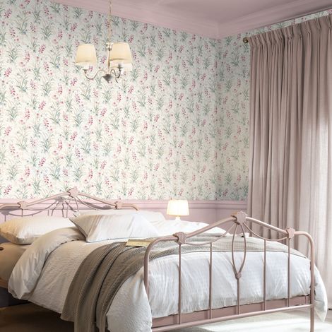 Papier peint intissé Laura Ashley Mosedale Posy 1005 x 52cm Rose, vert (1/5)