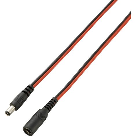 VOLTCRAFT 93025c183 Niedervolt-Verlängerungskabel Niedervolt-Stecker - Niedervolt-Buchse 5.5 mm 2.5