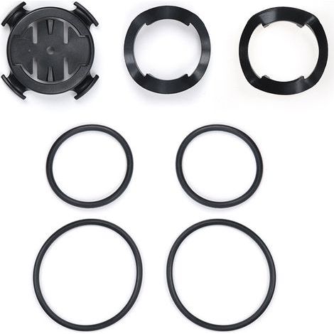Kompatibel mit Garmin / Blackbird / Xingzhe / Magene Fahrradcomputern — Universelles Ersatz-Montagezubehör: Montagebasis mit Riemenbefestigung – 2-teiliges Set, Durchmesser (1/5)