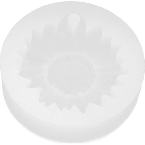 Moules à fondant tournesol pour gâteau et cupcake, blancs avec trous, pour baby shower, pâtisserie et décoration florale. (1/5)