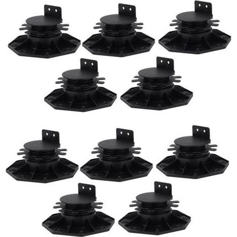Paquet De 10 Supports Réglables Pour Plancher Flottant Socle De Fondation Hauteur Ajustable (1/4)
