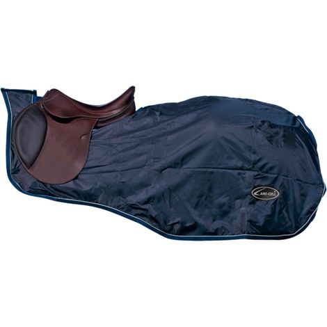 135 cm, Blu Navy: Scaldareni impermeabile in nylon 150 denari con interno in pile