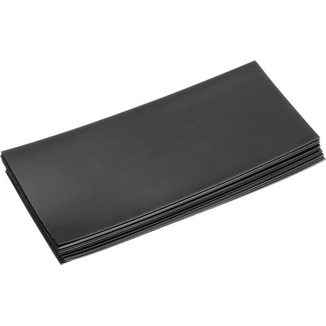 20pcs 29,5 mm Plat 72 mm Batterie Manchons PVC Emballages Chaleur Rétractable Tuyau pour 18650 Batterie Noir (1/5)