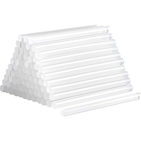 Bâtons de colle chaude, 220 pièces, 7 x 100 mm, transparents, pour pistolet à colle chaude, séchage rapide, pour bricolage, artisanat et réparations (220 pièces, 7 x 100 mm) (1/5)
