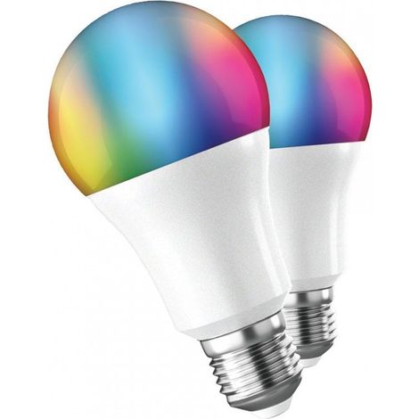 Smart bulb muvit io a60/ fassung e27/ 9w/ 800 lumen/ 2700k-6500k/ pack of 2 pcs.