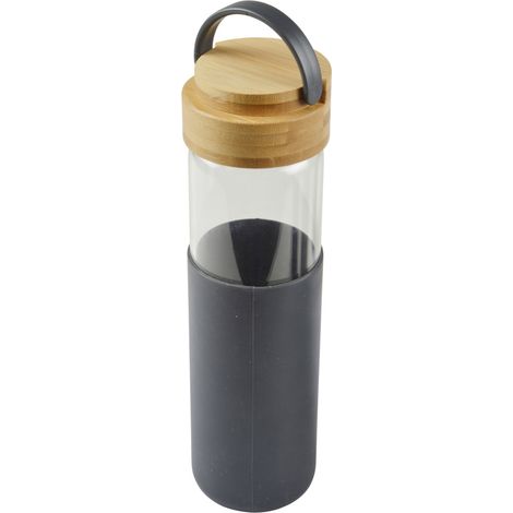 Gourde en verre et bambou Anthracite (1/4)