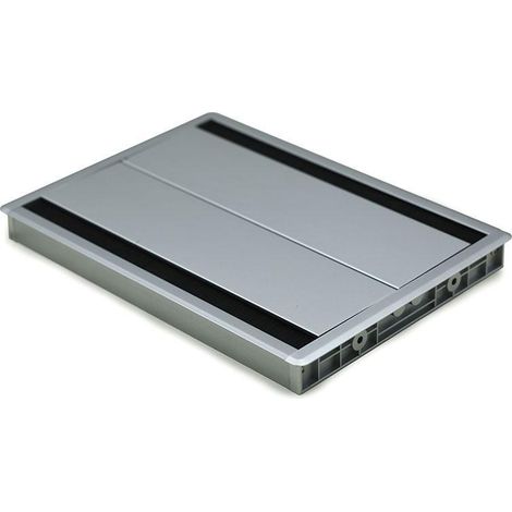 pasacable con tapa amortiguador doble plata con amortiguacion. medidas 300x215x25mm. (1/3)
