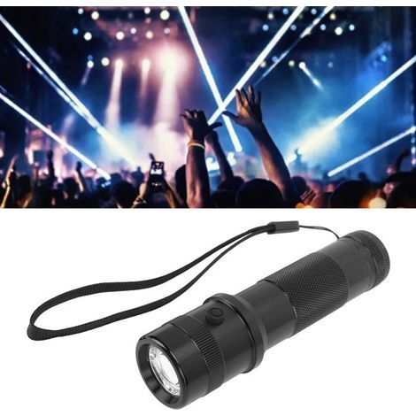 BelleRise – RGB-Taschenlampe mit 10 Farben – IPX4-zertifiziertes Aluminium – Camping- und Wanderlampe – Schwarz (1/5)