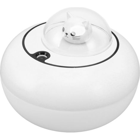 Mini-Luftbefeuchter in Form einer niedlichen Katze, tragbar und leise, für Zuhause oder Büro, USB-Stecker, weiß. (1/5)