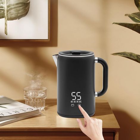 Elektrischer Wasserkocher Intelligente große Kapazität 220V schnell kochender Heißwasserkessel Doppelter Verbrühungsschutz Teekanne für Kaffee (1/5)