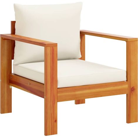 Maison Exclusive - Gartensessel mit Kissen Massivholz Akazie