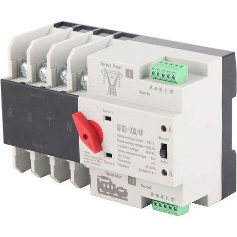 Automatischer Dual-Power-Umschalter 4P Millisekunden-Schaltung Konstantstromversorgung Generator-Umschalter AC400V (1/5)