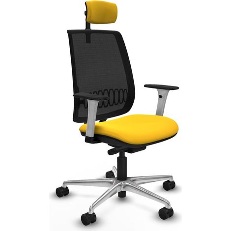Sedia ergonomica piqueras y crespo Alares nero alluminio (1/2)