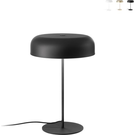 Vintage Design Tischlampe aus Metall für Schreibtisch 45x30cm Iceman - Schwarz (1/3)