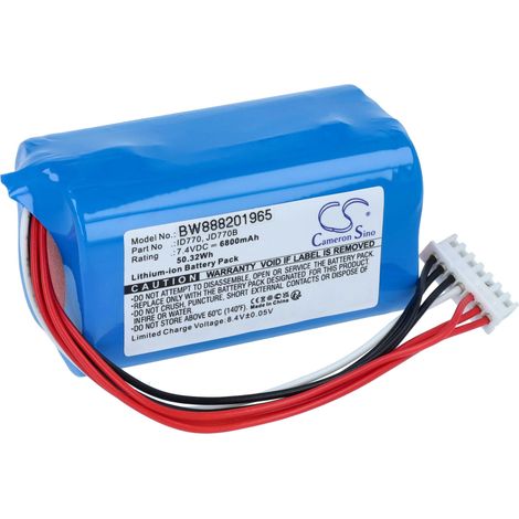 vhbw Batería reemplaza Sony ID770  JD770B para altavoces, cajas acústicas (6800 mAh, 7,4 V, Li-Ion) (1/5)