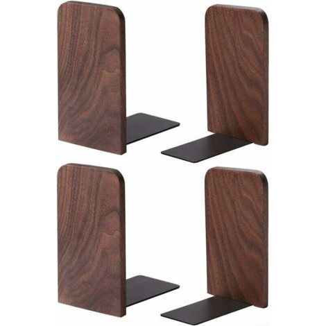 Set mit 2 Paar Buchstützen aus Walnussholz 13 x 8,1 cm