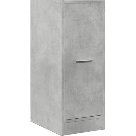 Armario boticario multifuncional con espacio de almacenamiento 30 x 41 x 77,5 cm diseño contemporáneo en madera gris hormigón 020050604 (1/5)