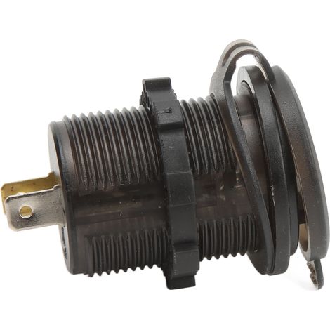 QC 3.0 12V Dual-Port-Autoladegerät mit Zigarettenanzünderstecker, Schnellladefunktion und Spannungsanzeige für LKW, Transporter und Wohnmobil (1/5)
