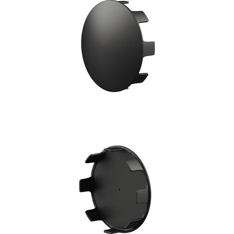 Rothley Matt Black Stair Handrail Shallow Cap 2 Pack (1/2)