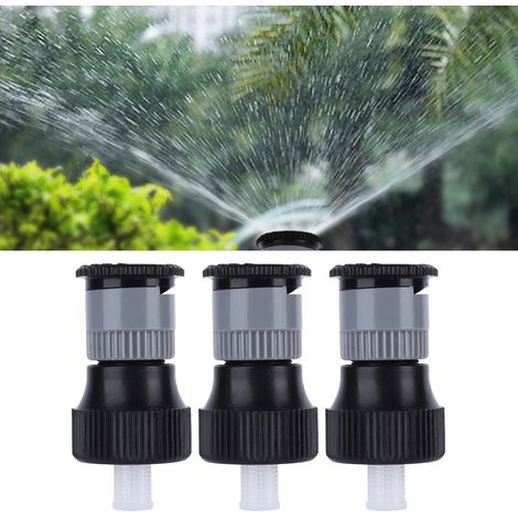 Lot de 3 têtes d'arrosage à filetage interne DN15 à 4 points pour jardins et pelouses - têtes d'arrosage enterrées en plastique (1/5)