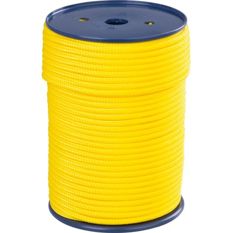 Seil Strend Pro Premium, PPV, 6 mm, Schnur, geflochten, gelb, mit Kern, L-100 m (1/2)