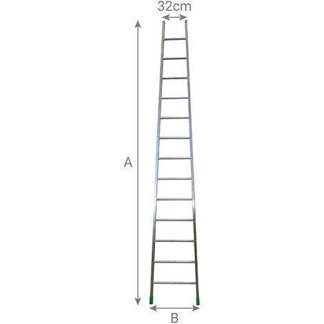 Echelle fruitière 13 barreaux - Hauteur de cueillette maximale 4.40m - CN35