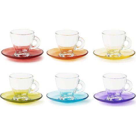 Excelsa Istanbul Set 6 Tazzine da Caffè con Piattino (1/2)