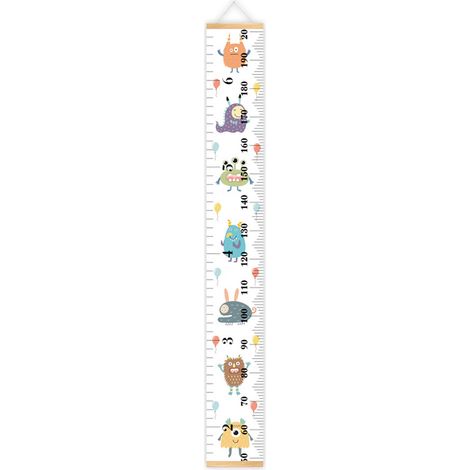 Étiquette de taille pour enfants, motif animal, toise amovible, tableau de croissance (1/5)