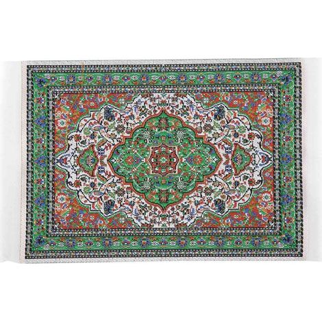Tapis Miniature Maison de Poupée 1:12, Décor Élégant pour Salon de Poupée, Moquette Détaillée (1/5)