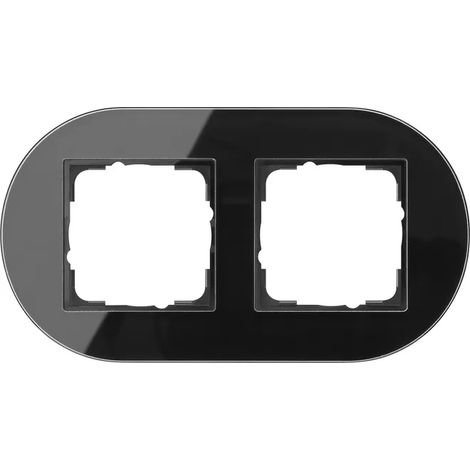 Gira Abdeckrahmen 2f Gira Studio G Schwarz [0212135], 0212 135 (1/2)