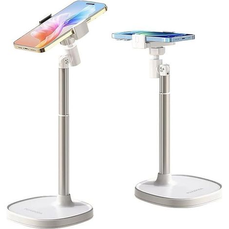 Porte Téléphone Réglable à 360 degrés,Phone Holder Idéal pour la Diffusion en Direct,Support Téléphone Bureau pour iPhone/Android etc (1/5)