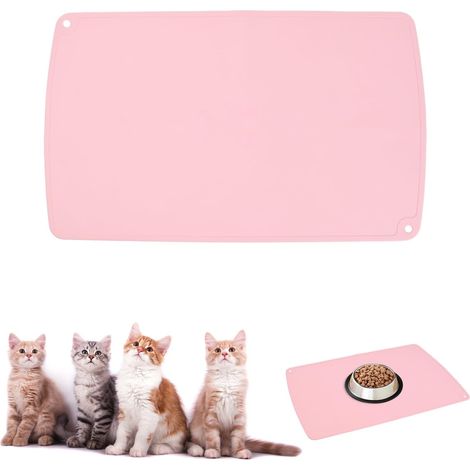 Tappetino in silicone antiscivolo per ciotole di cani e gatti, 50x30 cm. (1/3)