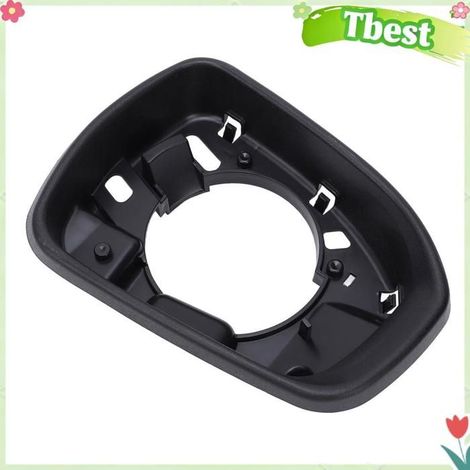Tbest Cadre de rétroviseur d'aile de porte Cadre de rétroviseur de porte, garniture surround ABS noir, moto retroviseurs Droite (1/5)