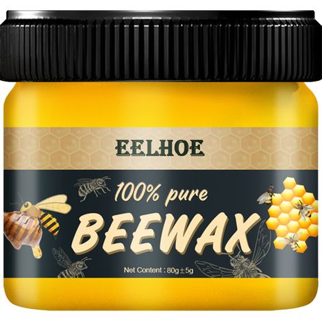 EELHOE Cire d'abeille naturelle pour mobilier - Cire d'abeille polissante, imperméable et résistante à l'usure, pour l'entretien des parquets (1/5)