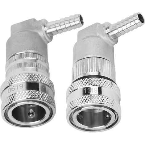 Distributeur de fûts à connexion rapide avec verrouillage à bille en acier inoxydable, accessoire pour fûts de bière artisanale (1/5)