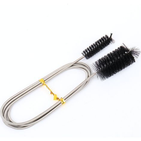 Déboucheur de canalisation, brosse de vidange en acier inoxydable pour déboucher l'évier, les cheveux, les longs outils de nettoyage de plomberie, outil de nettoyage de bouchon, outil de brosse