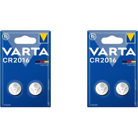 .Varta CR 2016 3V au lithium BL2.
.