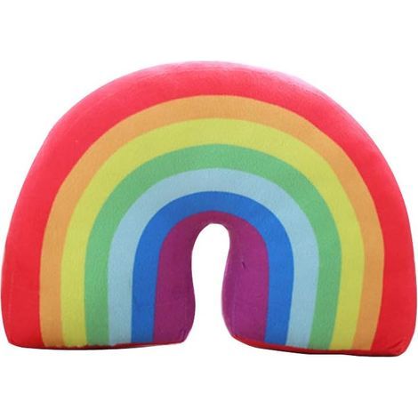 Plüschiges Regenbogenkissen für Kleinkinder, Dekoration für Sofa und Stühle – Fei Yu (1/5)