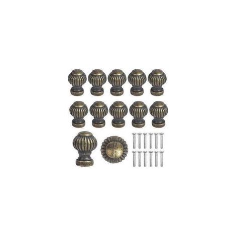 Pomelli per mobili da 1419 mm (12 pezzi), mini pomelli per mobili, pomelli rotondi per cassetti, pomelli vintage per cassetti, maniglie per mobili, pomello per mobili con viti per cucina - Crezuo