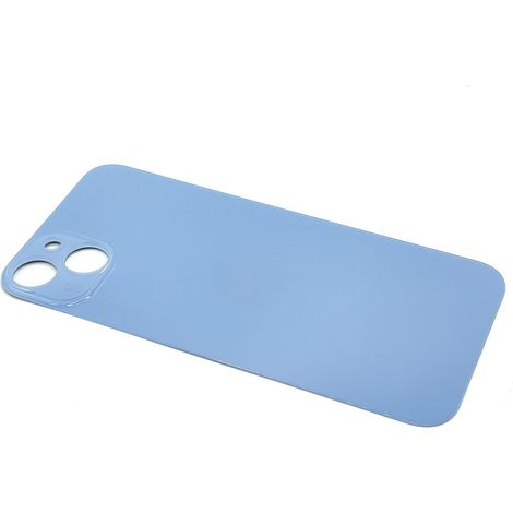 COVER POSTERIORE per Apple iPhone 14 A2882 A2884 A2649 con foro grande, blu