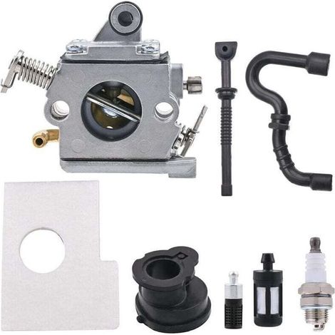 Carburateur MS170 pour Stihl MS170 MS180 Tronçonneuse avec Filtre à Air, XU, Bouchon de Réservoir, Filtre à Essence, Bougie d'Allumage, Remplace C1Q-S57 C1Q-S57A C1Q-S57B 1130 120 0603 - KZQ (1/4)