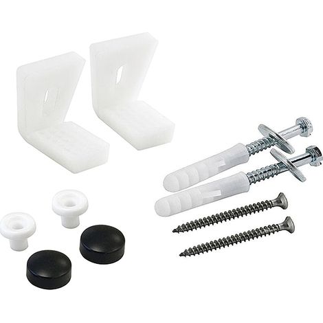 Colore Matt Black Toilet Pan Floor Fixing Kit