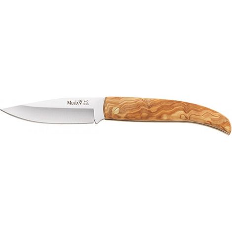 Navaja Muela Serie P8 P-8.OL, cachas de madera de olivo, hoja de 8,5 cm, peso 75 gramos