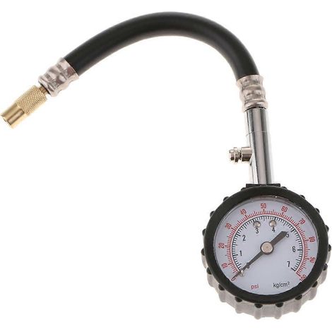 Manomètre portable de pression des pneus (0-100 PSI) pour camions, voitures et motos (1/5)